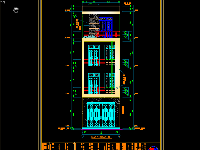 File CAD nhà phố 4 tầng 4.53x13.2m [Bản vẽ kiến trúc]